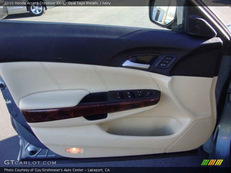 Opal Sage Metallic / Ivory 2010 Honda Accord Crosstour EX-L