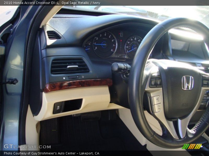 Opal Sage Metallic / Ivory 2010 Honda Accord Crosstour EX-L