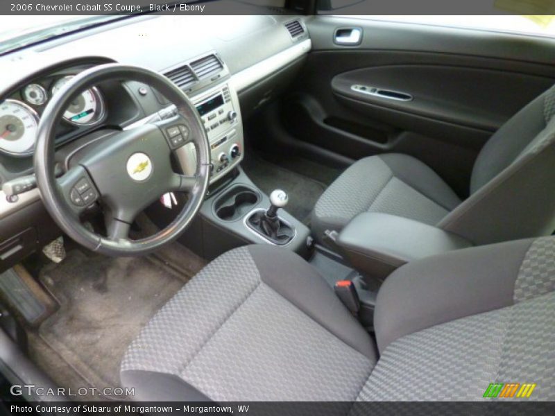 Ebony Interior - 2006 Cobalt SS Coupe 