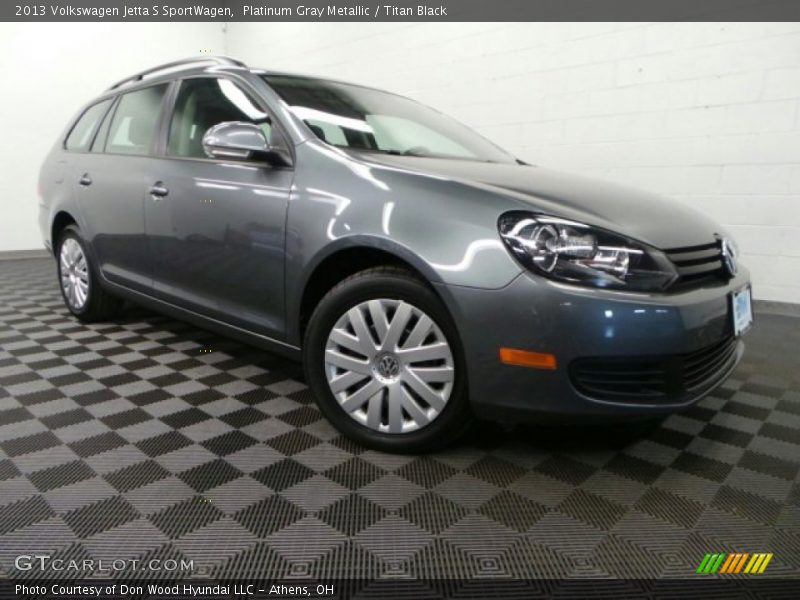 Platinum Gray Metallic / Titan Black 2013 Volkswagen Jetta S SportWagen