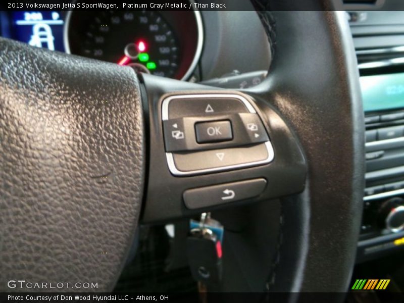 Platinum Gray Metallic / Titan Black 2013 Volkswagen Jetta S SportWagen