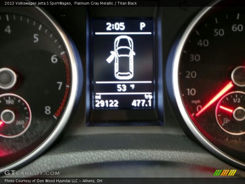 Platinum Gray Metallic / Titan Black 2013 Volkswagen Jetta S SportWagen