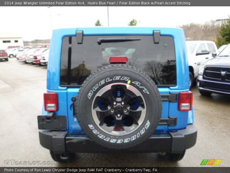 Hydro Blue Pearl / Polar Edition Black w/Pearl Accent Stitching 2014 Jeep Wrangler Unlimited Polar Edition 4x4