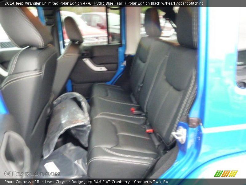 Hydro Blue Pearl / Polar Edition Black w/Pearl Accent Stitching 2014 Jeep Wrangler Unlimited Polar Edition 4x4