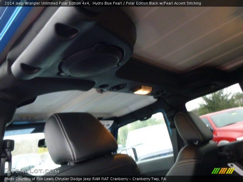 Hydro Blue Pearl / Polar Edition Black w/Pearl Accent Stitching 2014 Jeep Wrangler Unlimited Polar Edition 4x4