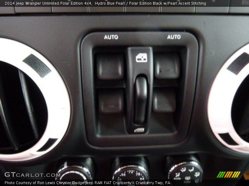 Hydro Blue Pearl / Polar Edition Black w/Pearl Accent Stitching 2014 Jeep Wrangler Unlimited Polar Edition 4x4