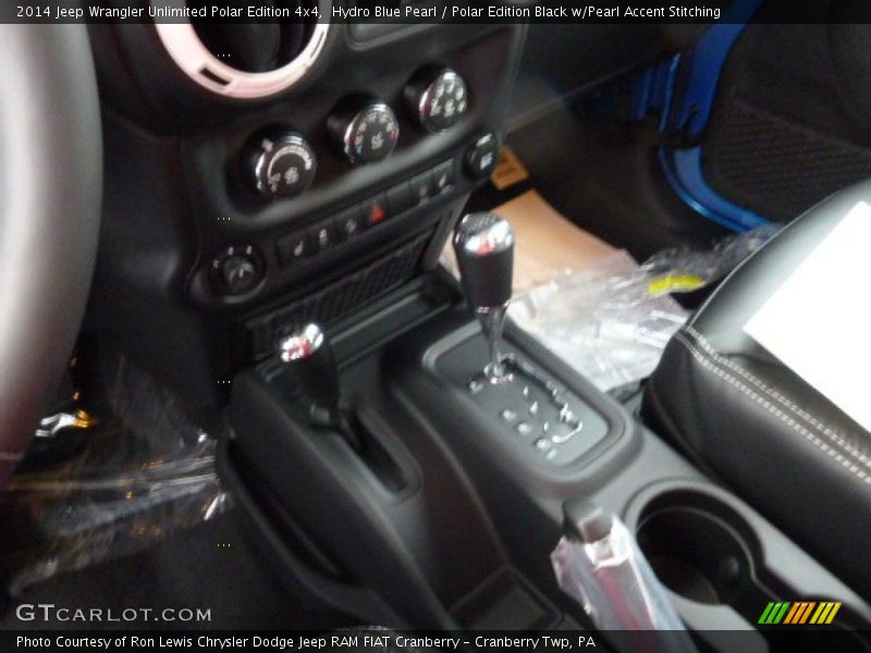 Hydro Blue Pearl / Polar Edition Black w/Pearl Accent Stitching 2014 Jeep Wrangler Unlimited Polar Edition 4x4