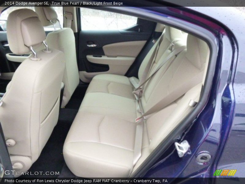 True Blue Pearl / Black/Light Frost Beige 2014 Dodge Avenger SE