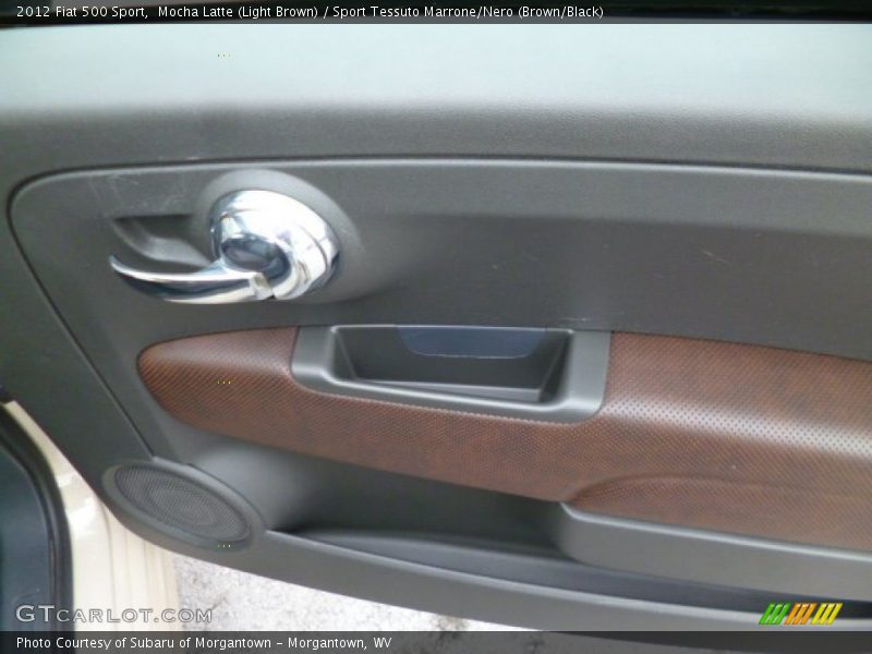 Mocha Latte (Light Brown) / Sport Tessuto Marrone/Nero (Brown/Black) 2012 Fiat 500 Sport
