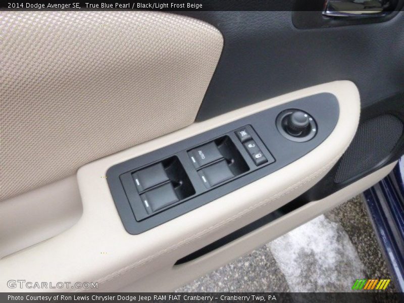 True Blue Pearl / Black/Light Frost Beige 2014 Dodge Avenger SE