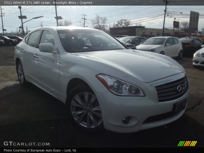 Moonlight White / Graphite 2011 Infiniti M 37x AWD Sedan