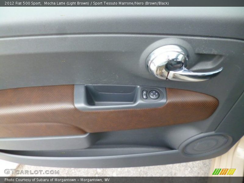 Mocha Latte (Light Brown) / Sport Tessuto Marrone/Nero (Brown/Black) 2012 Fiat 500 Sport