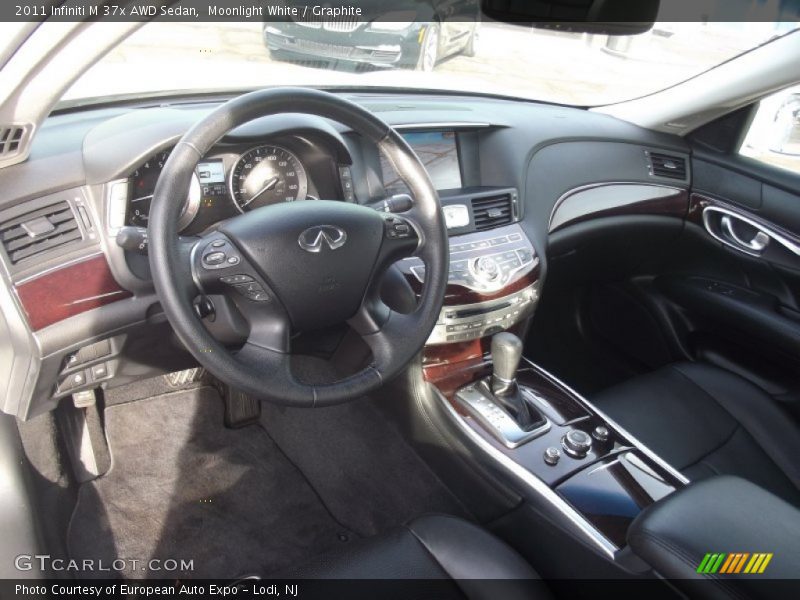 Moonlight White / Graphite 2011 Infiniti M 37x AWD Sedan