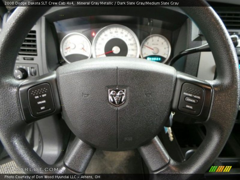 Mineral Gray Metallic / Dark Slate Gray/Medium Slate Gray 2008 Dodge Dakota SLT Crew Cab 4x4