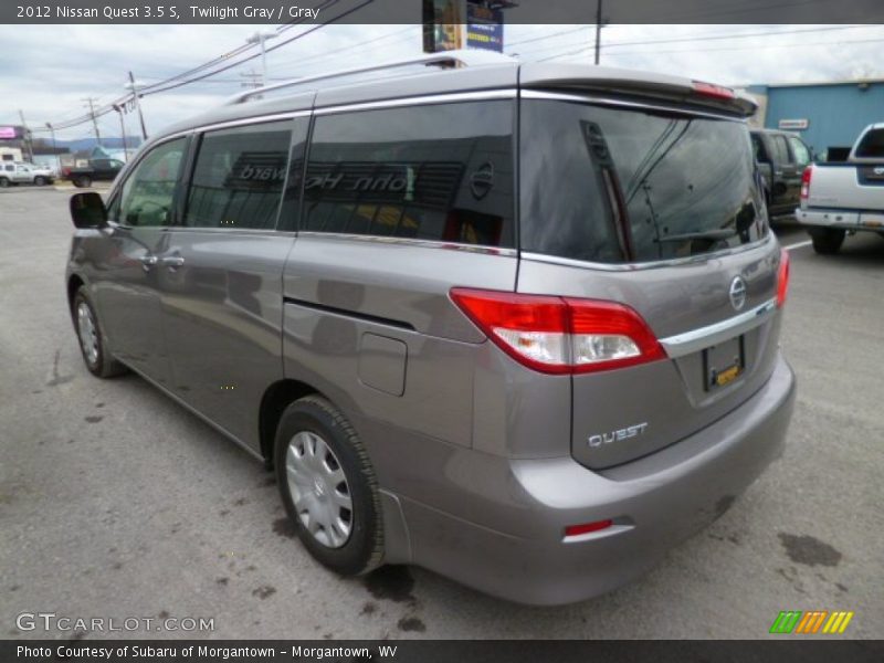 Twilight Gray / Gray 2012 Nissan Quest 3.5 S