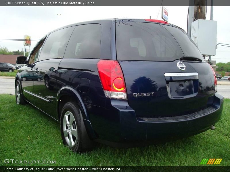 Majestic Blue Metallic / Beige 2007 Nissan Quest 3.5