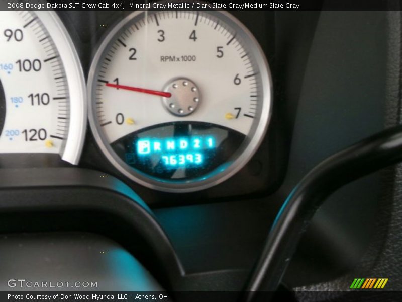 Mineral Gray Metallic / Dark Slate Gray/Medium Slate Gray 2008 Dodge Dakota SLT Crew Cab 4x4