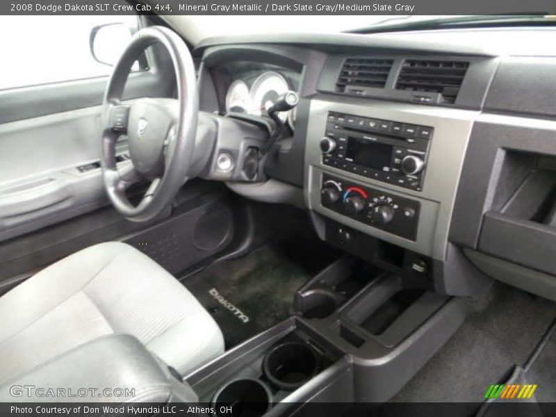 Mineral Gray Metallic / Dark Slate Gray/Medium Slate Gray 2008 Dodge Dakota SLT Crew Cab 4x4