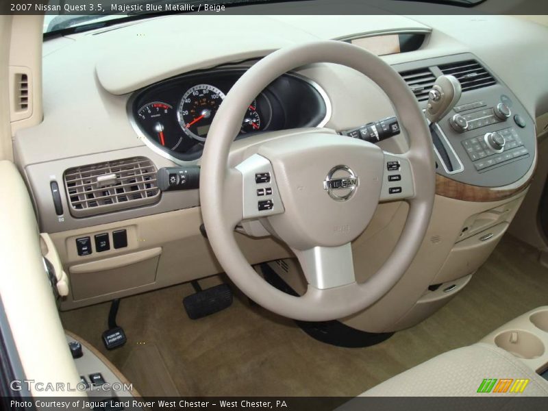 Majestic Blue Metallic / Beige 2007 Nissan Quest 3.5