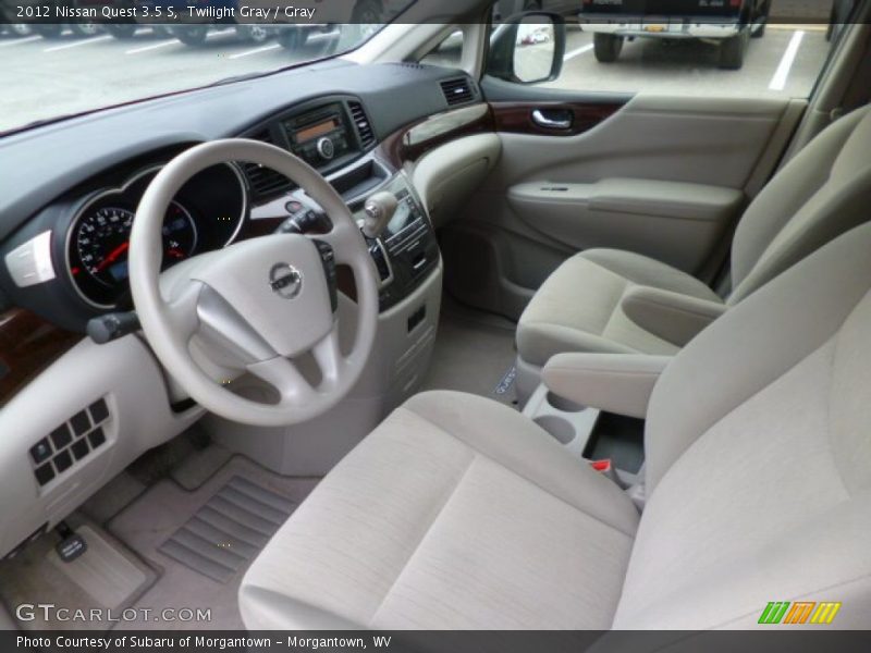 Twilight Gray / Gray 2012 Nissan Quest 3.5 S