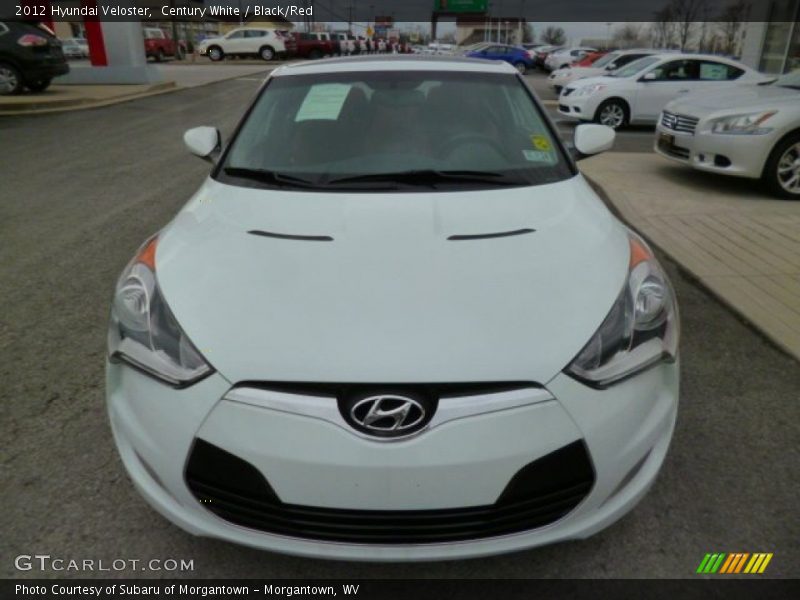 Century White / Black/Red 2012 Hyundai Veloster