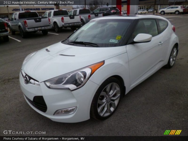 Century White / Black/Red 2012 Hyundai Veloster