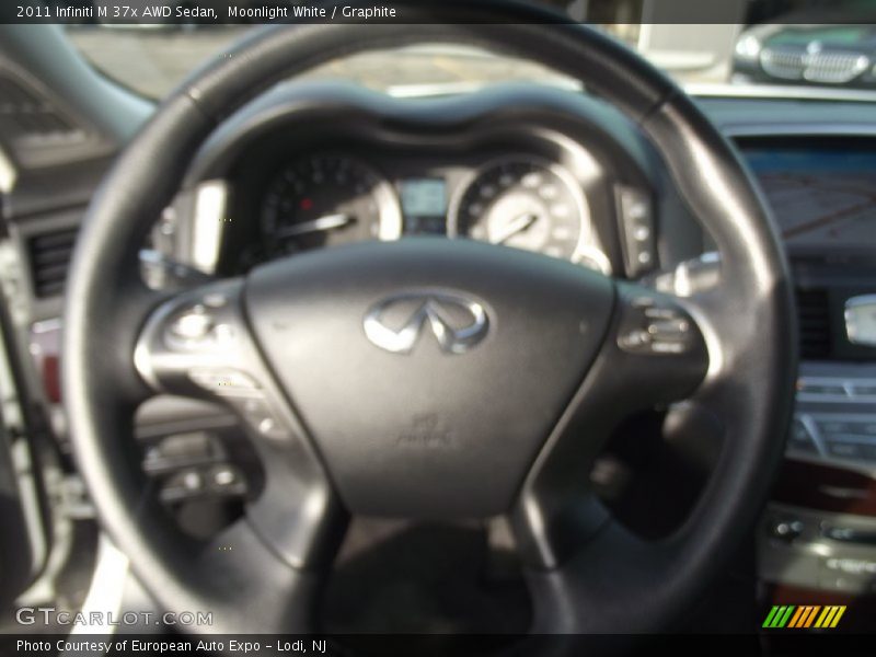Moonlight White / Graphite 2011 Infiniti M 37x AWD Sedan