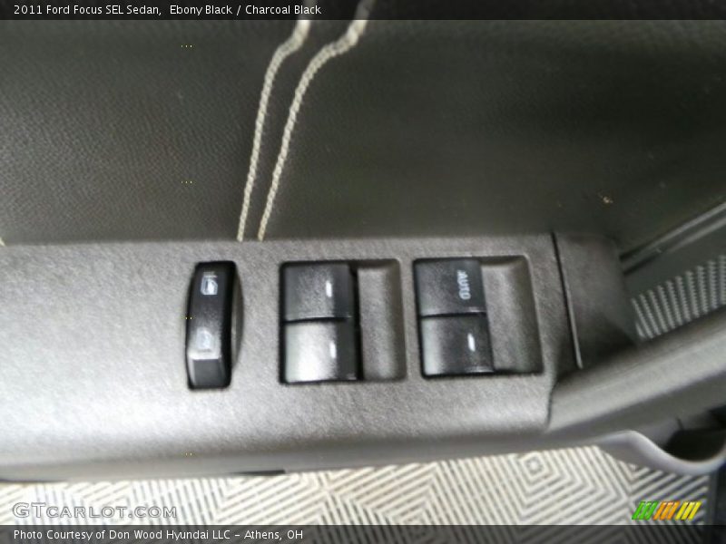 Ebony Black / Charcoal Black 2011 Ford Focus SEL Sedan