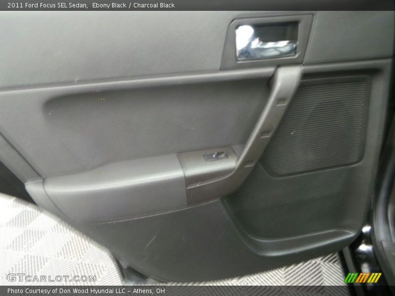 Ebony Black / Charcoal Black 2011 Ford Focus SEL Sedan