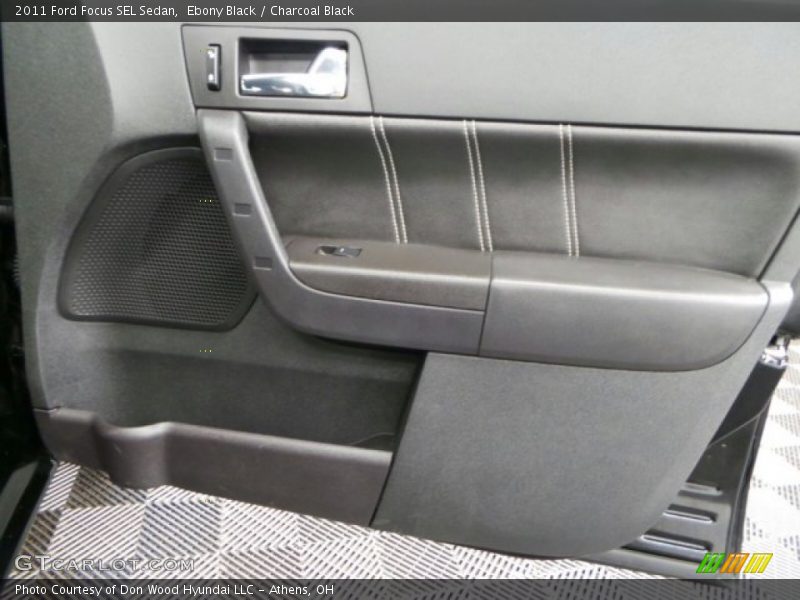 Ebony Black / Charcoal Black 2011 Ford Focus SEL Sedan