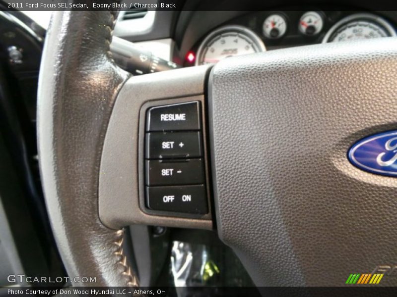 Ebony Black / Charcoal Black 2011 Ford Focus SEL Sedan