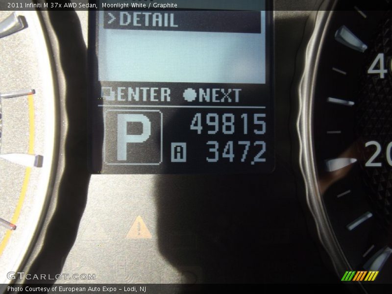 Moonlight White / Graphite 2011 Infiniti M 37x AWD Sedan