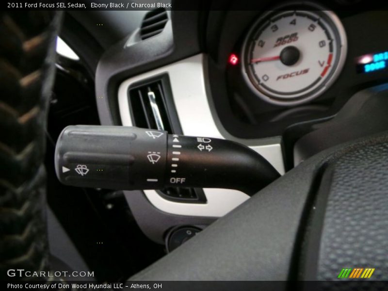 Ebony Black / Charcoal Black 2011 Ford Focus SEL Sedan