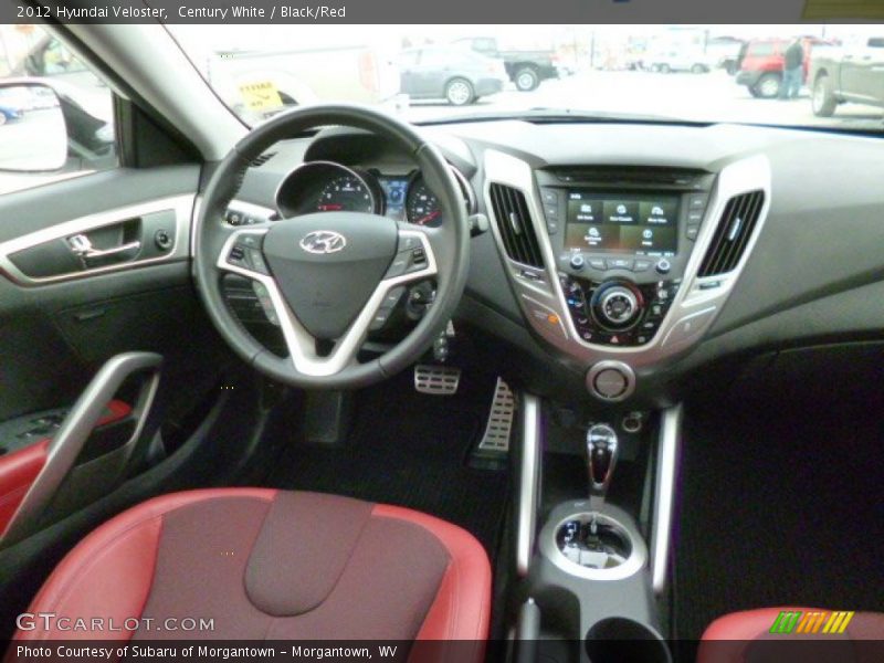 Century White / Black/Red 2012 Hyundai Veloster