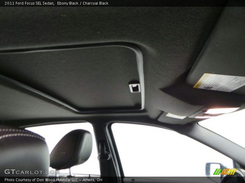 Ebony Black / Charcoal Black 2011 Ford Focus SEL Sedan