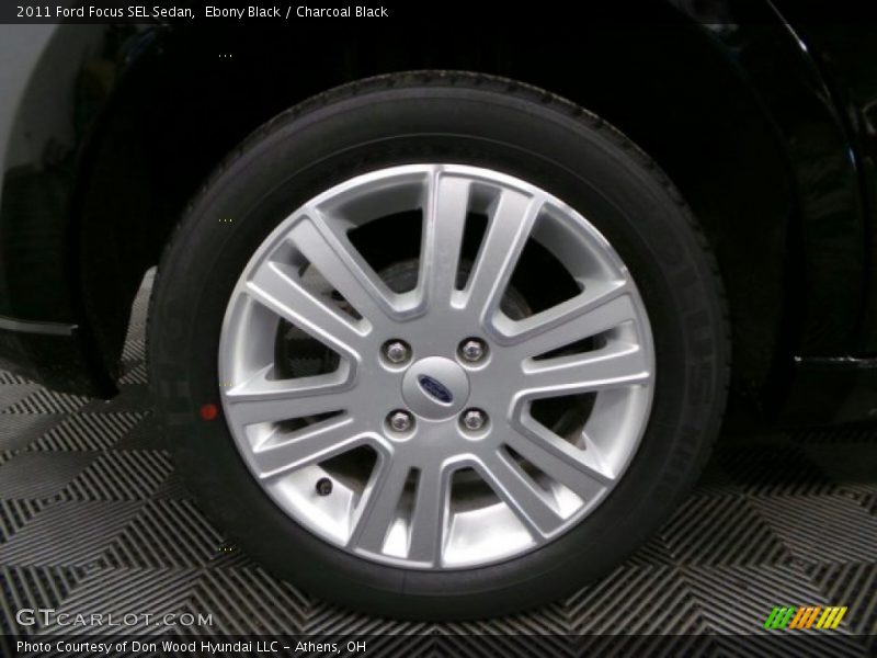 Ebony Black / Charcoal Black 2011 Ford Focus SEL Sedan