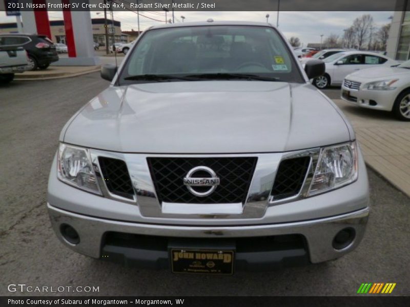 Radiant Silver Metallic / Steel 2011 Nissan Frontier SV Crew Cab 4x4