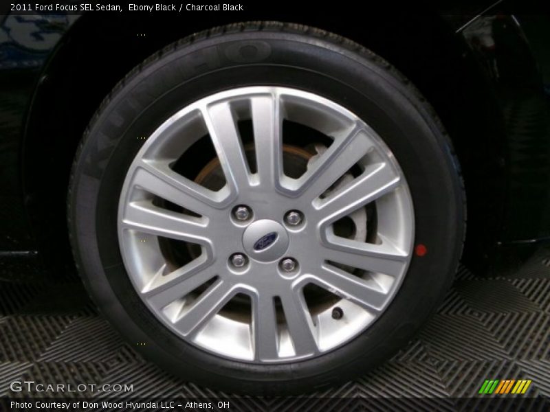 Ebony Black / Charcoal Black 2011 Ford Focus SEL Sedan