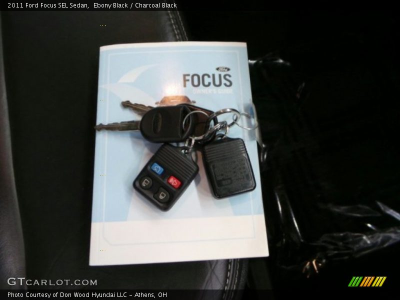 Ebony Black / Charcoal Black 2011 Ford Focus SEL Sedan