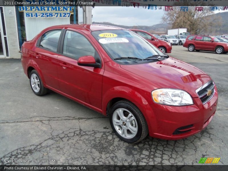 Sport Red / Charcoal 2011 Chevrolet Aveo LT Sedan