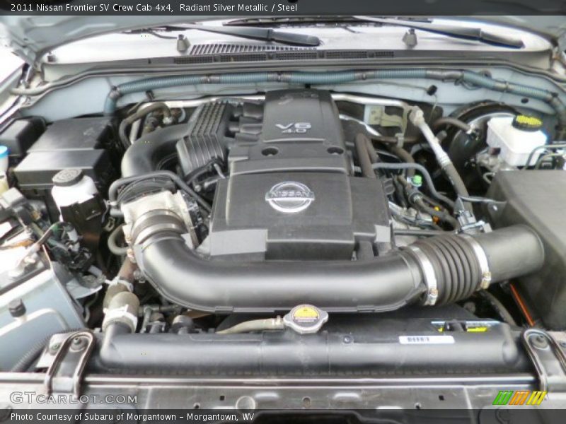 Radiant Silver Metallic / Steel 2011 Nissan Frontier SV Crew Cab 4x4