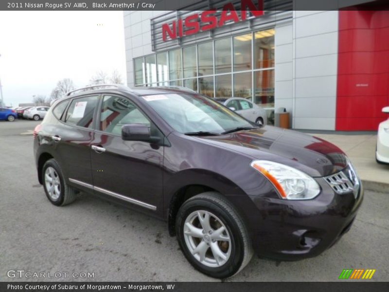 Black Amethyst / Gray 2011 Nissan Rogue SV AWD