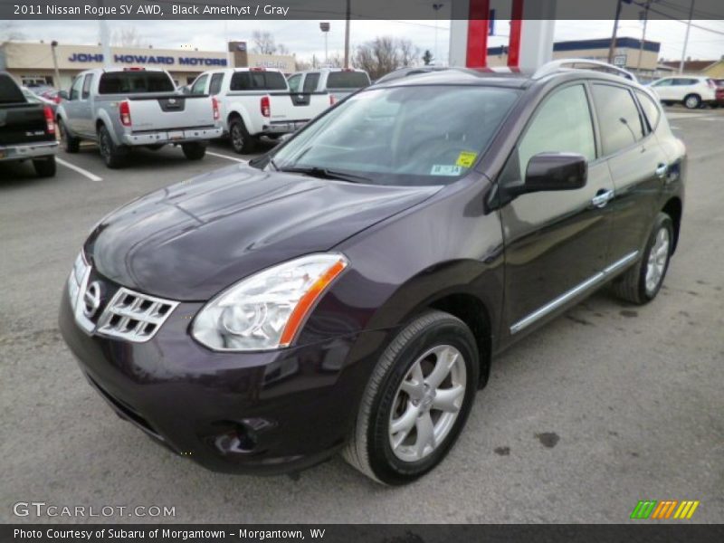 Black Amethyst / Gray 2011 Nissan Rogue SV AWD