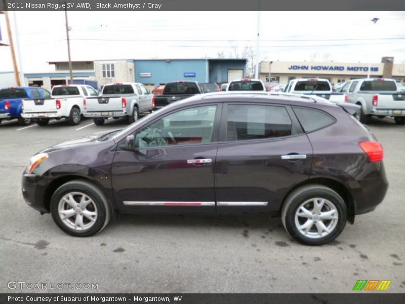 Black Amethyst / Gray 2011 Nissan Rogue SV AWD