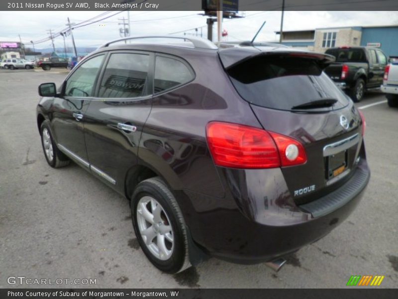 Black Amethyst / Gray 2011 Nissan Rogue SV AWD