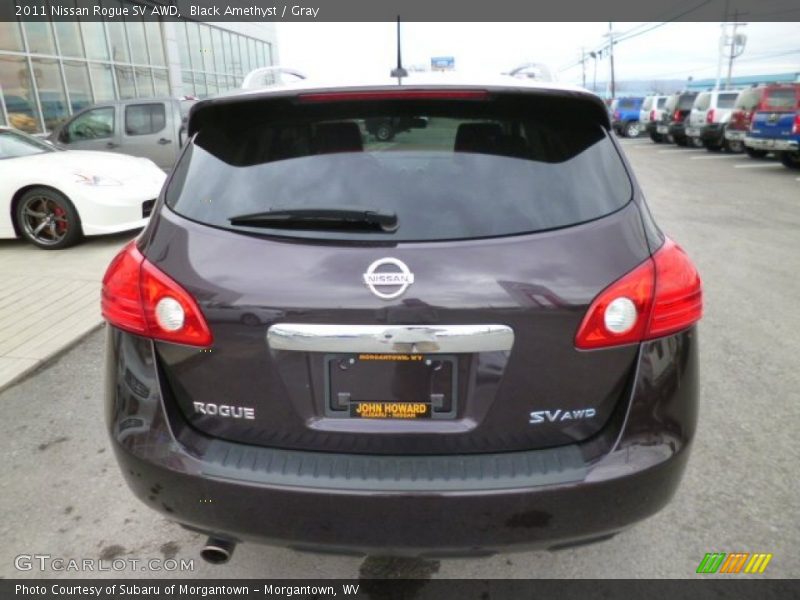 Black Amethyst / Gray 2011 Nissan Rogue SV AWD