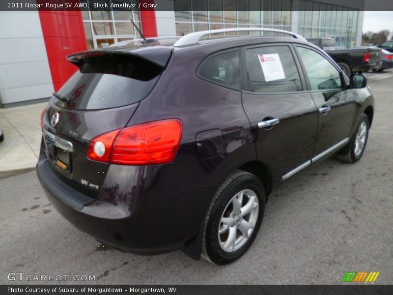 Black Amethyst / Gray 2011 Nissan Rogue SV AWD