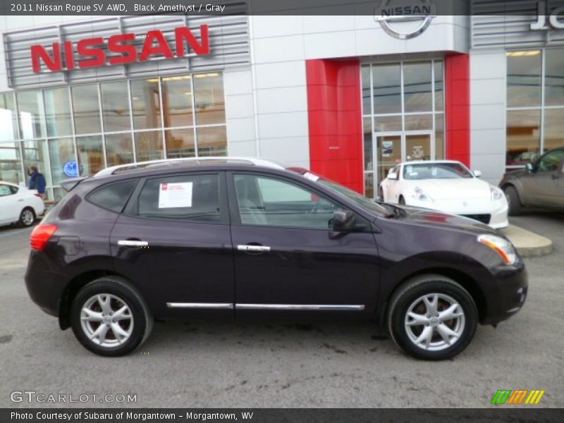 Black Amethyst / Gray 2011 Nissan Rogue SV AWD