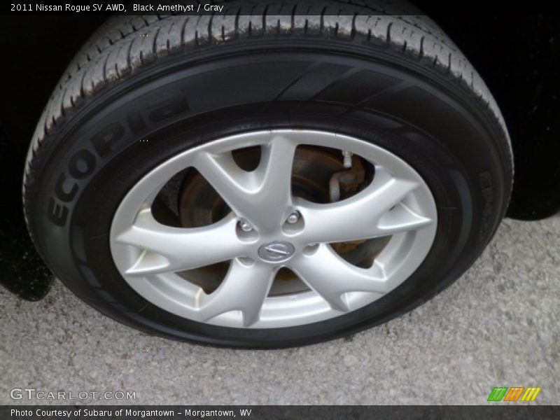 Black Amethyst / Gray 2011 Nissan Rogue SV AWD