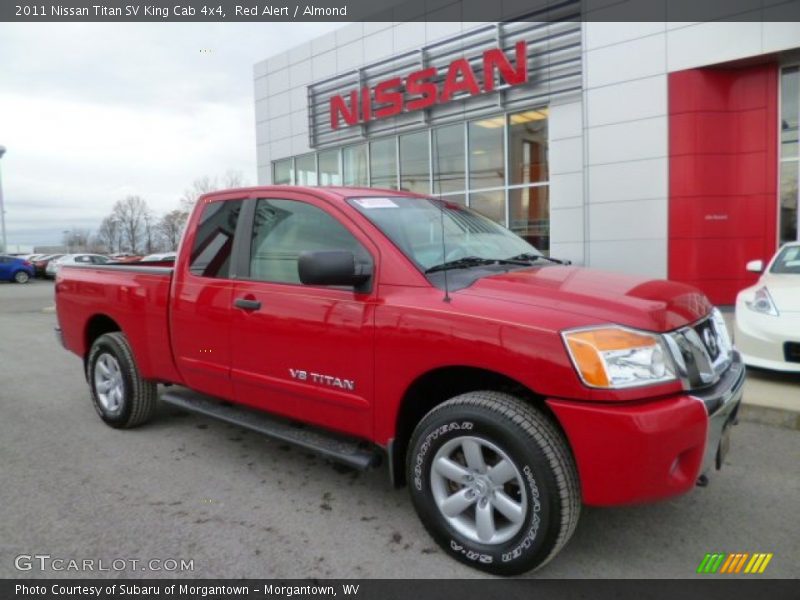 Red Alert / Almond 2011 Nissan Titan SV King Cab 4x4